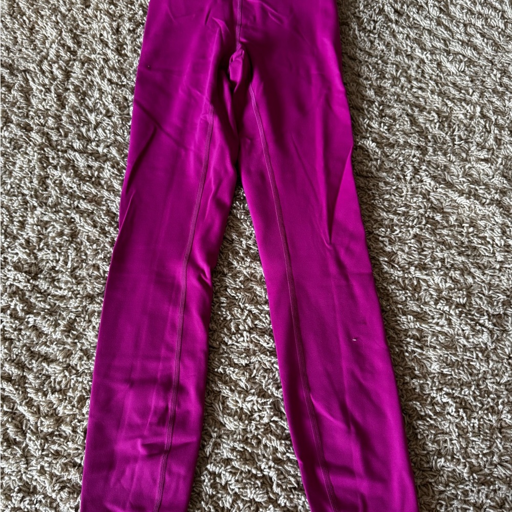 Lululemon Athletica Pink Leggings Vibrant Stretchy Performance